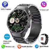 2025 New Smart Watch Men Watch 5 Pro 1.52 AMOLED Screen Bluetooth Call GPS Trajectory NFC Heart Rate Dynamic Lsland SmartWatches